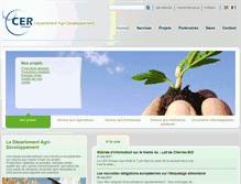 Tablet Screenshot of agrideveloppement.cergroupe.be